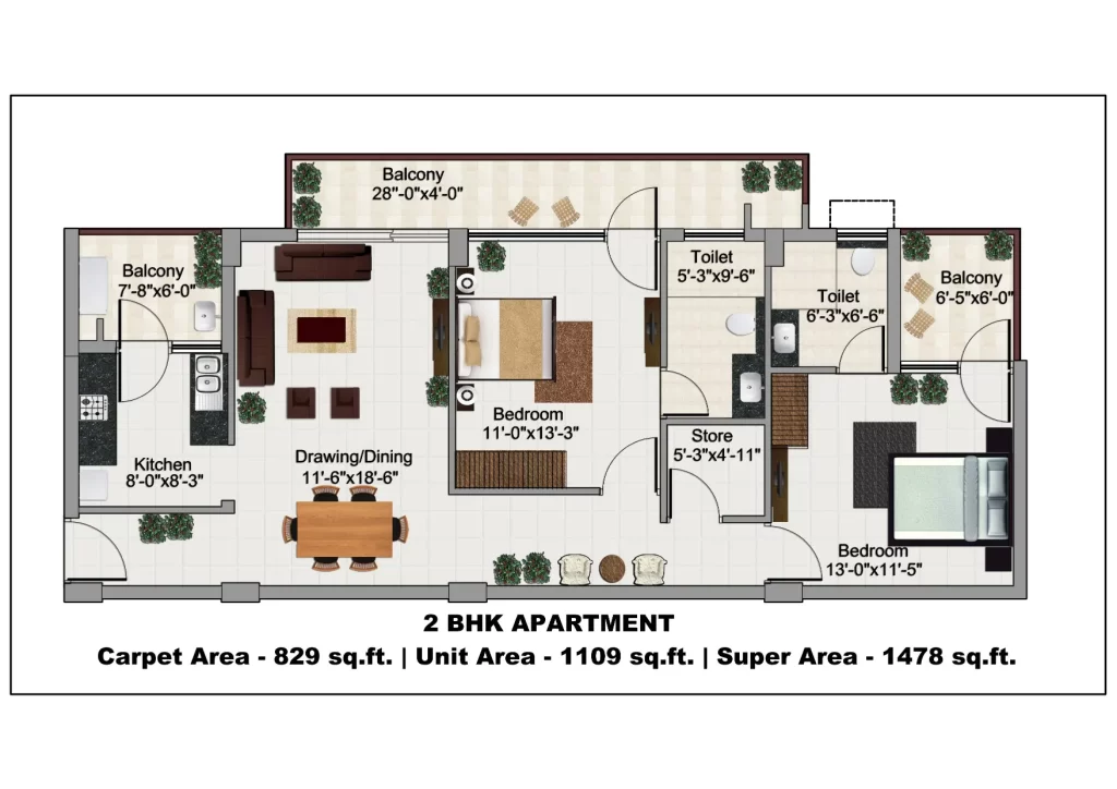 Green Lotus Saksham Floor Plan 