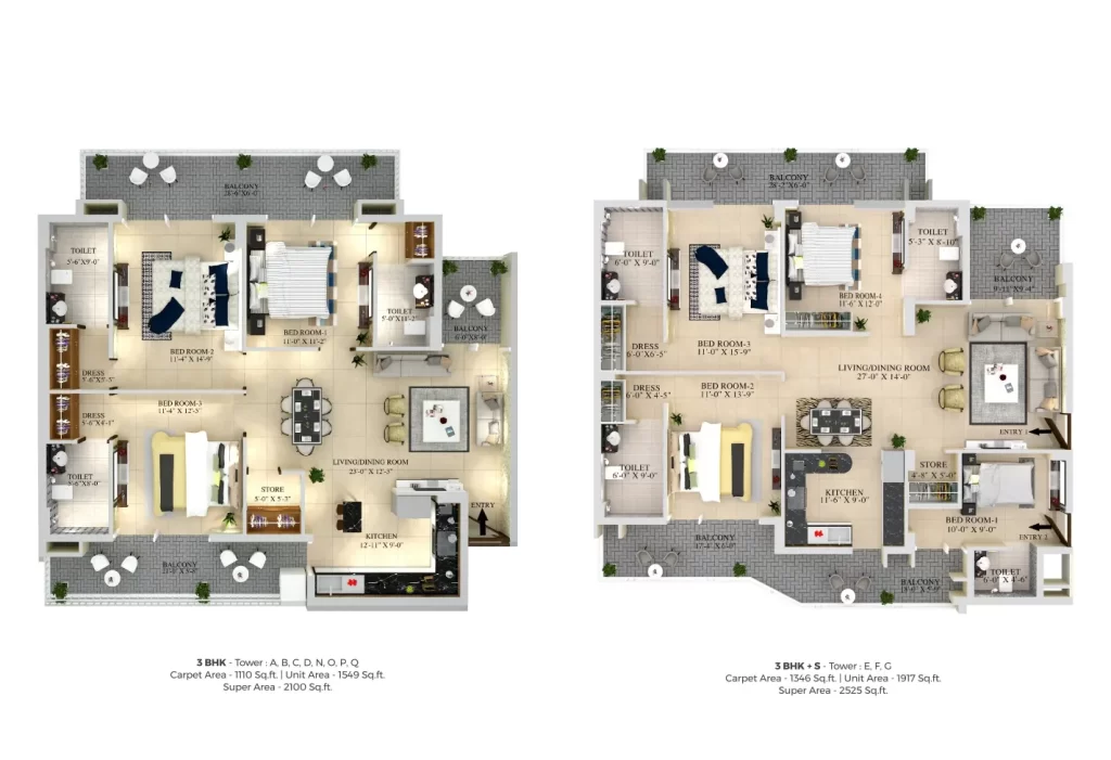 Green Lotus Utsav Floor Plans