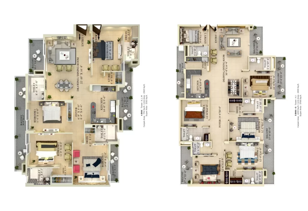 Green Lotus Utsav Floor Plans