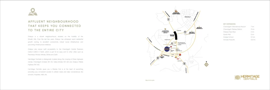 Hermitage Centralis Location Map 