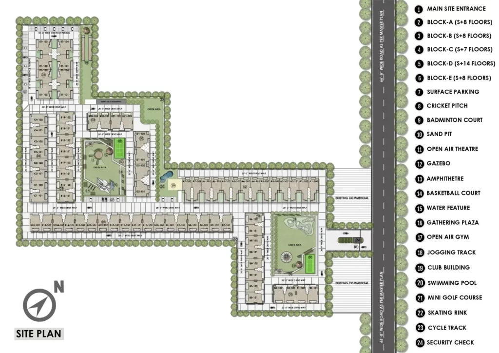 Hermitage Centralis Site Plan 