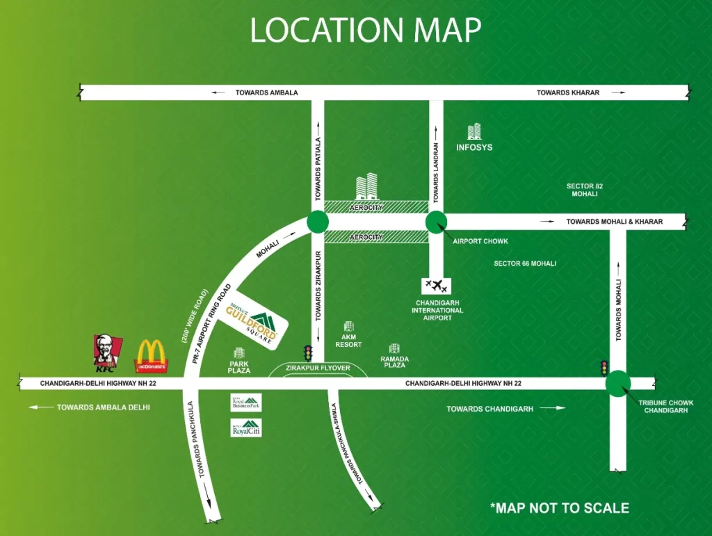 Guildford Square Location Map