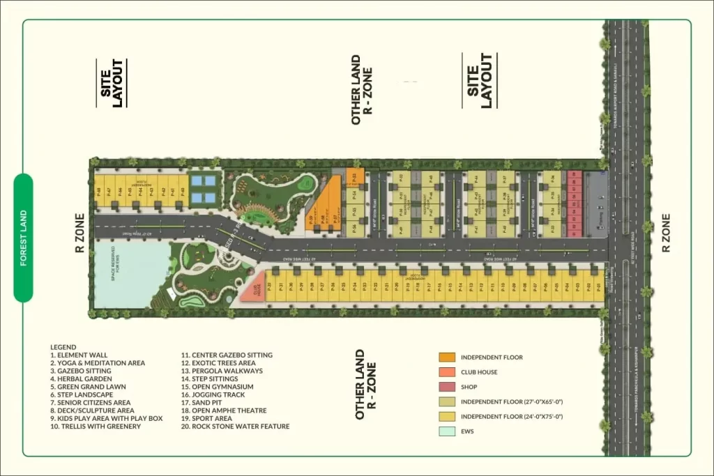 Motiaz Harmony Greens Site Plan