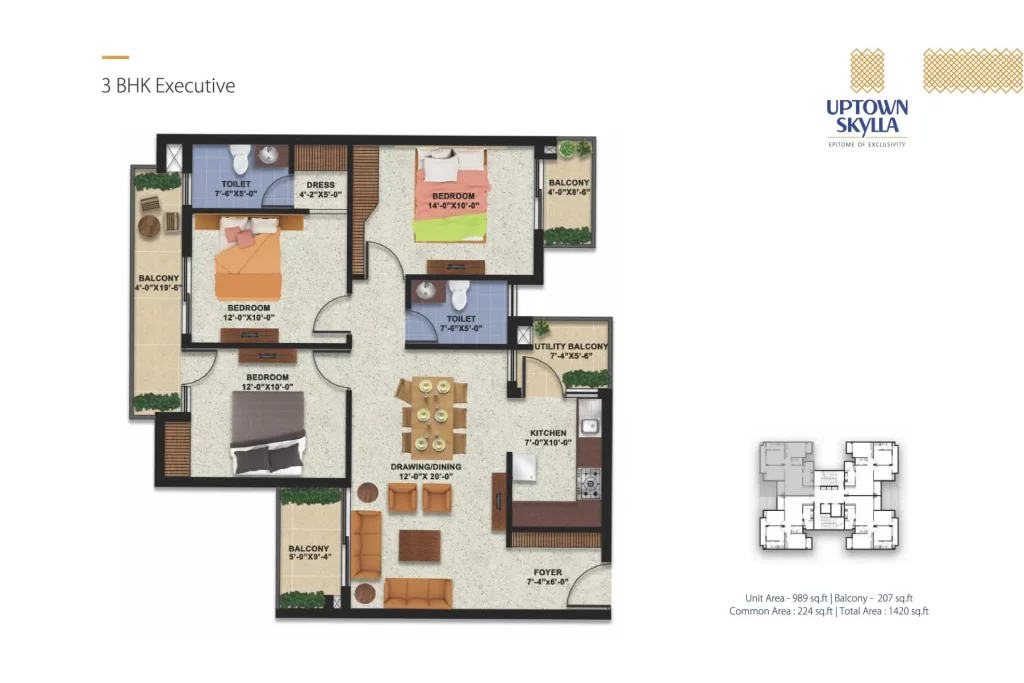 Uptown-Skylla-Floor-Plan-3-BHK