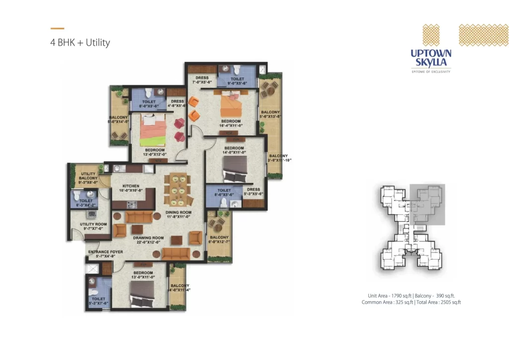 Uptown-Skylla-Floor-Plan-4-BHK