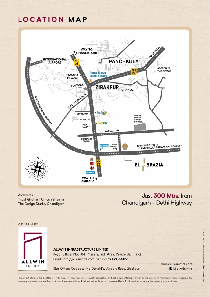 EL Spazia Location Map