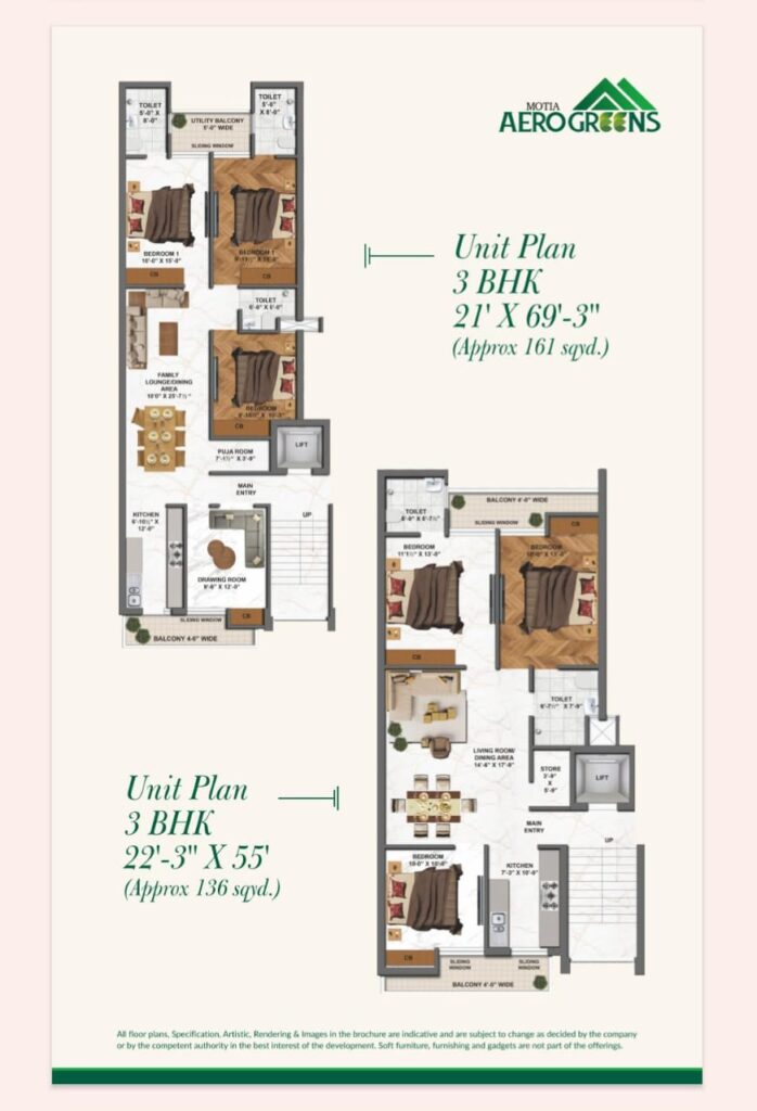 Motia Aero Greens Floor Plans