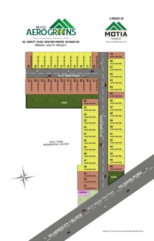 Motia Aero Greens Site Plan