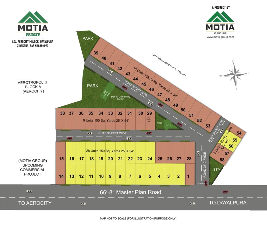 aero greens Site Plan