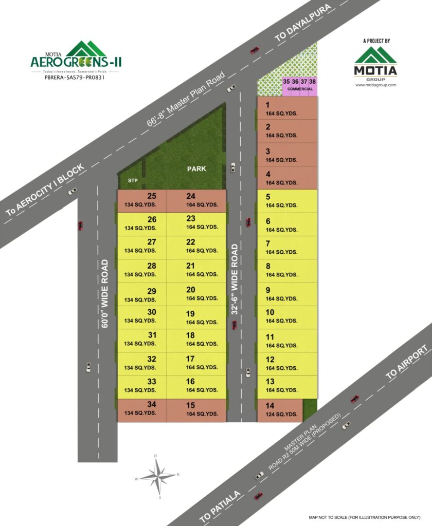 Motia Aero Greens Site Plan