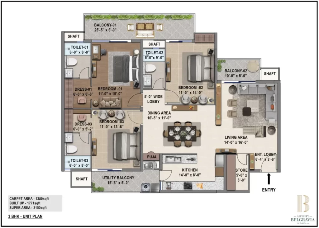 affinity belgravia floor plan