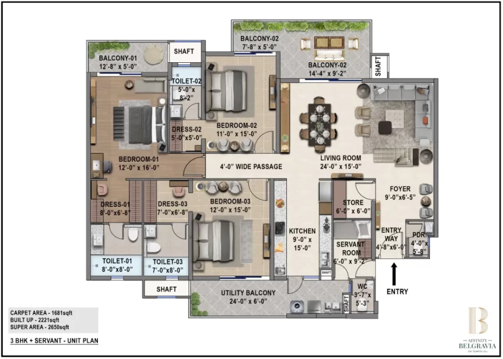 affinity belgravia floor plan