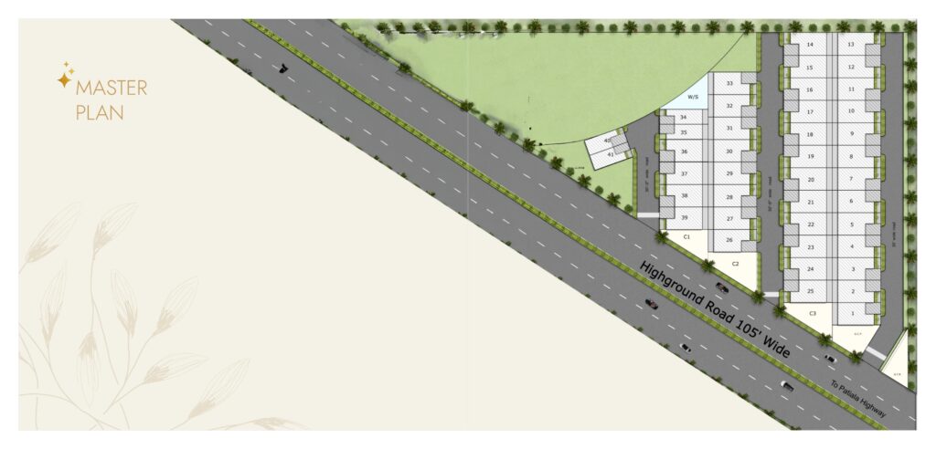 Highland Luxuria Zirakpur Site Plan