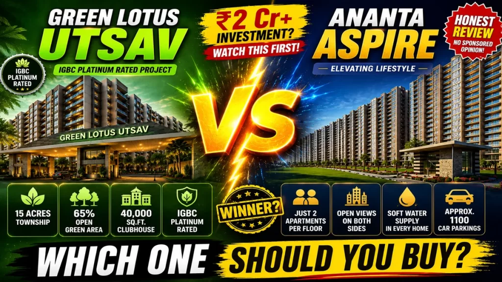 Green Lotus Utsav vs Ananta Aspire: Which Should You Buy?